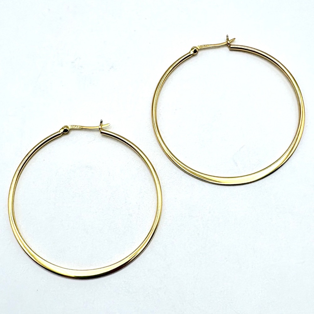 14k Gold Over Sterling Silver Hoop Earrings Purchased From Freida Rothman